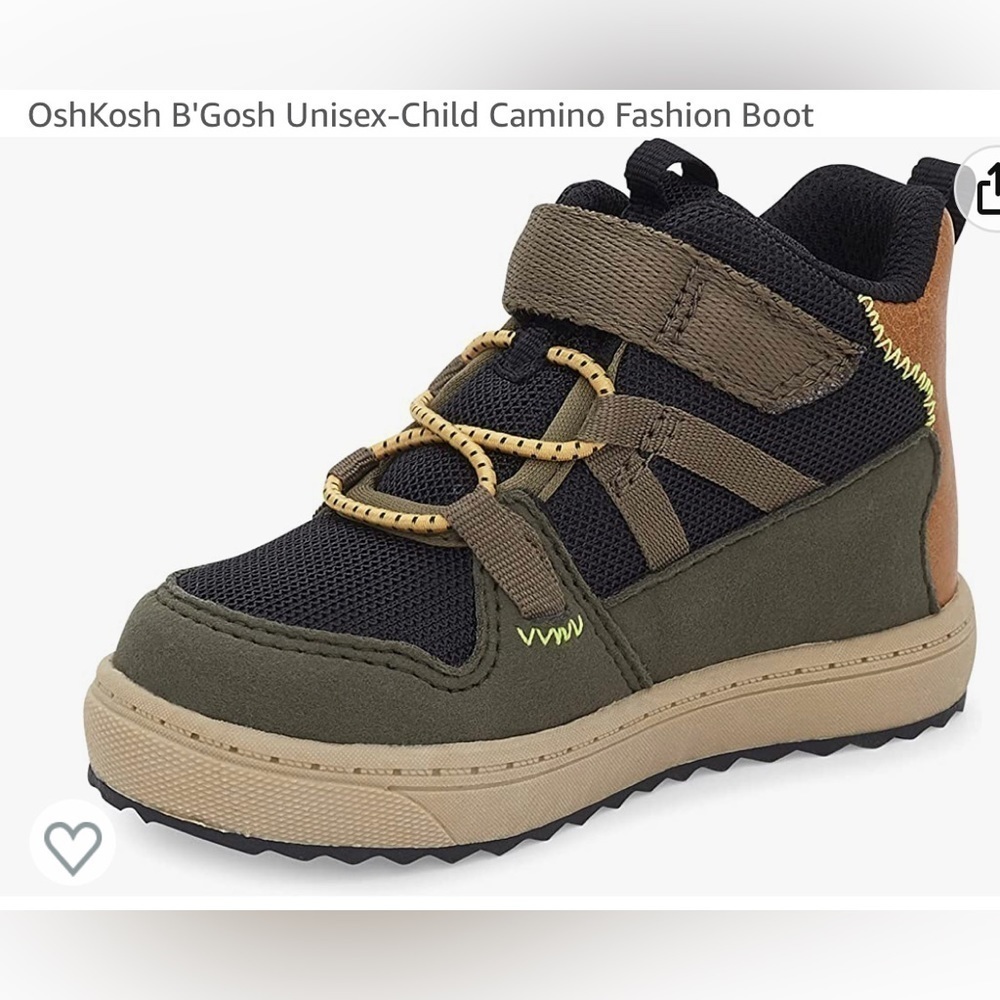 Osh Kosh Bgosh high top camino unisex sneaker/boot size 5 toddler